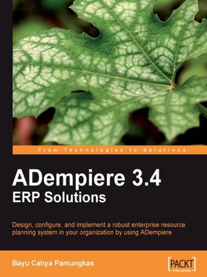 cover image of ADempiere 3.4 ERP Solutions